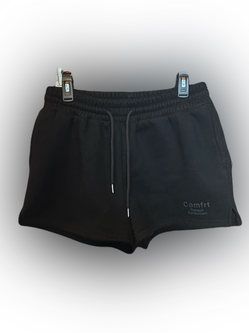 Comfrt | Tranquil Collection Women's Black Lounge Shorts | Size L